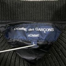 希少　COMME des GARCONS HOMME コムデギャルソンオム　■AD2015 渡辺淳弥　■レザー 切り替え　■スタジャン MA1 ブルゾン ジャケット_画像3