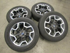 【個人宅配送不可】[40G*EG1] 【海外仕様車】 スバル純正 17×7J+48 100-5H【22年製】ヨコハマ ブルーアース 225/60R17 4本