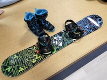 ジュニアスノーボード（120cm）、ブーツ（23cm）セット_画像1