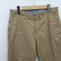 RALPHLAUREN 30インチ ラルフローレン パンツ チノパン The Polo Chino Stretch Twill リペア加工 L30 ベージュ / ベージュ / 10095229_画像2