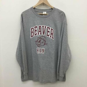 BEAVER XL ビーバー Tシャツ 長袖 KAN カン T Shirt 灰 / グレー / 10092849