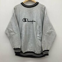 Champion L チャンピオン トレーナー 長袖 REVERSE WEAVE リバースウィーブ 90s USA製 Sweat Sweatshirt 灰 / グレー / 10095992_画像1