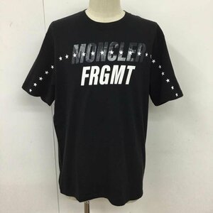 MONCLER M モンクレール Tシャツ 半袖 半袖カットソー プリントTシャツ クルーネックカットソー T Shirt 黒 / ブラック / 10095441