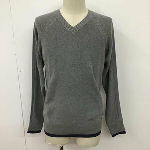 DIESEL L ディーゼル ニット、セーター 長袖 Vネック Knit Sweater 灰 / グレー / 10098870