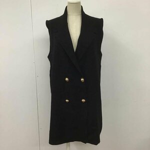 ZARA M ザラ ベスト ベスト ニットベスト ノースリーブカットソー Vネック カラーニットベスト Vest 黒 / ブラック / 10101243