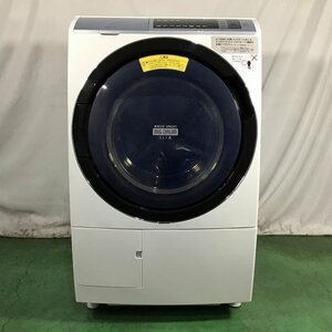 【中古品】 日立 / HITACHI ビッグドラム スリム BD-SV110AL ヒートリサイクル 風アイロン 左開き 2016年製 11kg ホワイト 30017190