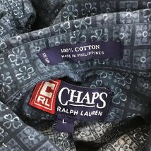 CHAPSRALPHLAUREN L チャップスラルフローレン シャツ、ブラウス 半袖 ボタンダウン Shirt Blouse 紺 / ネイビー / 10088570_画像8