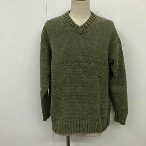 TENDERLOIN M テンダーロイン ニット、セーター 長袖 コットンニット Vネック Knit Sweater カーキ / カーキ / 10087585