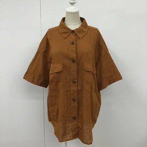 alicia PAGEBOY FREE アリシアページボーイ シャツ、ブラウス 半袖 PB960094TS コットンリネン ワーク Shirt Blouse 10090883