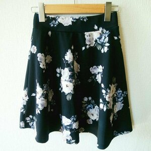 4every 表記無し フォーエブリー スカート ミニスカート フレアスカート Skirt Mini Skirt Short Skirt 黒 / ブラック / 10013507