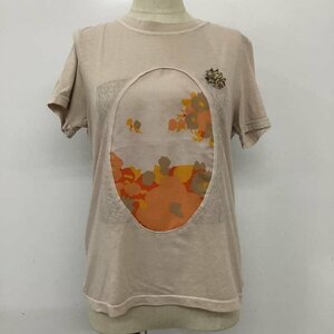 USED inscription less old clothes T-shirt short sleeves 265501 T Shirt peach / pink / 10092030
