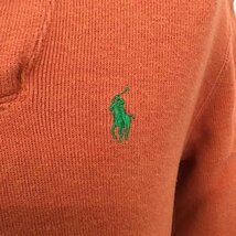 POLO RALPH LAUREN XS ポロラルフローレン トレーナー 長袖 ショールカラー コットン Sweat Sweatshirt 橙 / オレンジ / 10089458_画像4