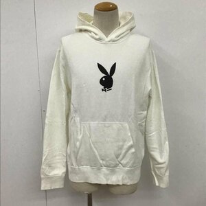 the POOL M ザプール パーカー 長袖 POM-1578-A PLAY BOY プルオーバー Hooded Sweatshirt Hoodie 白 / ホワイト / 10090623