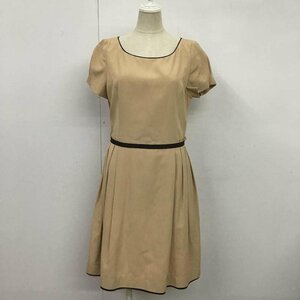 INED inscription less Ined One-piece knee height skirt One-Piece Medium Skirt peach / pink / X beige / beige / 10089709