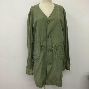 USED 2 古着 ジャケット、上着 ジャケット、ブレザー 12SS-FB09 ノーカラー Jacket カーキ / カーキ / 10093892