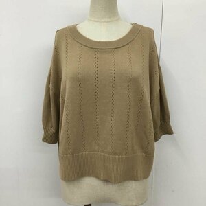 LOWRYS FARM FREE ローリーズ ファーム ニット、セーター 半袖 Knit Sweater ベージュ / ベージュ / 10093066