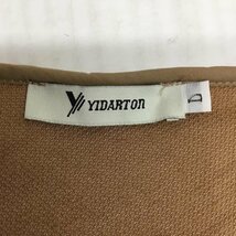 YIDARTON L イーダートン カーディガン 長袖 ボアコート ロングコート ノーカラーコート Cardigan 茶 / ブラウン / 10093277_画像8