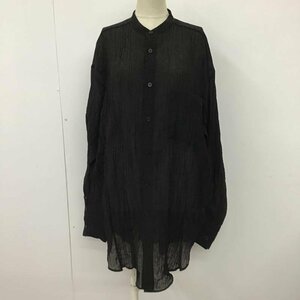 FREAK'S STORE FREE フリークスストア シャツ、ブラウス 長袖 212-3044 バンドカラー シアー Shirt Blouse 黒 / ブラック / 10097732