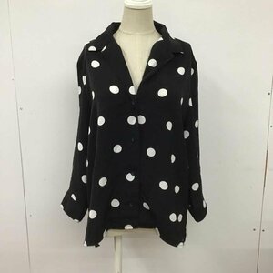 MOUSSY 7号 マウジー シャツ、ブラウス 七分袖 Shirt Blouse 黒 / ブラック / X 白 / ホワイト / 10097989