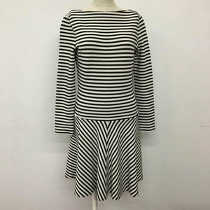 ZARA WOMAN S ザラウーマン ワンピース ひざ丈スカート ボーダー 長袖ワンピース One-Piece Medium Skirt 10093635