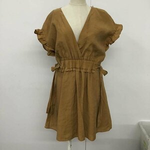 ZARA M ザラ ワンピース ひざ丈スカート 7385 301 751 One-Piece Medium Skirt キャメル / キャメル / 10094684