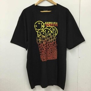 USED XL 古着 Tシャツ 半袖 movie music バンドTシャツ プリントT ニルヴァーナ Nirvana T Shirt 黒 / ブラック / 10092639