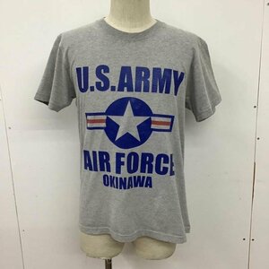 USED M 古着 Tシャツ 半袖 クルーネック プリント T Shirt 灰 / グレー / 10094348