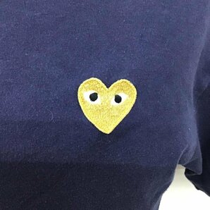 PLAY COMME des GARCONS M プレイコムデギャルソン Tシャツ 半袖 AZ-T216 PLAY GOLD HEART ワッペン T Shirt 10092435の画像4