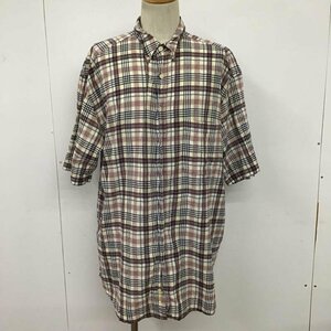 Eddie Bauer XL エディーバウアー シャツ、ブラウス 半袖 半袖シャツ チェックシャツ ボタンダウンシャツ Shirt Blouse 10094287