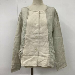 studio CLIP 表記無し スタディオクリップ ジャケット、上着 ジャケット、ブレザー リネン ノーカラー Jacket 10099499