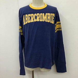 ABERCROMBIE&FITCH L アバクロンビーアンドフィッチ Tシャツ 長袖 クルーネック T Shirt 青 / ブルー / X 黄 / イエロー / 10092920