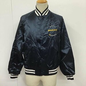 USED M 古着 ジャケット、上着 ジャンパー、ブルゾン Dunbrooke 刺? Jacket 紺 / ネイビー / X 白 / ホワイト / 10094581