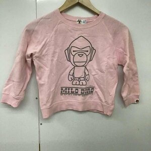 A BATHING APE 120cm アベイシングエイプ トレーナー 長袖 Sweat Sweatshirt 桃 / ピンク / 10099919