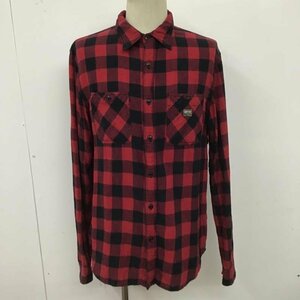 RALPHLAUREN M ラルフローレン シャツ、ブラウス 長袖 Shirt Blouse 黒 / ブラック / X 赤 / レッド / 10100213