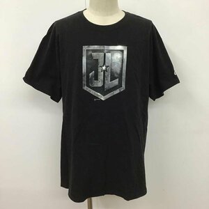 USED XL 古着 Tシャツ 半袖 ジャスティスリーグ DCコミックス 映画 ロゴ T Shirt 黒 / ブラック / 10099856