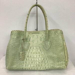 FURLA 表記無し フルラ トートバッグ トートバッグ クロコ型押し F5901 Tote Bag 薄緑 / ライトグリーン / 10100127