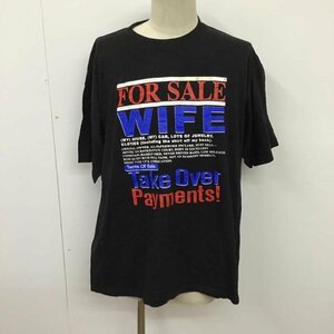 USED XL 古着 Tシャツ 半袖 半袖カットソー プリントTシャツ クルーネックカットソー T Shirt 黒 / ブラック / 10096771