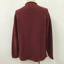 L.L.Bean M エルエルビーン ニット、セーター 長袖 O SF65 ロールネック コットン Knit Sweater えんじ / ワインレッド / 10098406_画像2