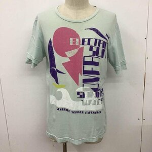 DIESEL L ディーゼル Tシャツ 半袖 クルーネック T Shirt 水色 / ライトブルー / 10097901