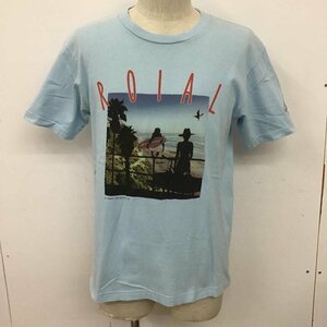 roial L ロイヤル Tシャツ 半袖 フォトプリント クルーネック T Shirt 水色 / ライトブルー / 10097905