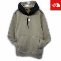 US正規新品 ノースフェイス 裏起毛 スウェット パーカー(XL)ベージュxブラック HE NORTH FACE プルオーバー /ta20_画像1