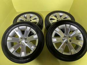 三菱 デリカD：5 純正ホイール タイヤ付き4本セット 純正センターキャップ 225/55R18 5穴 114.3