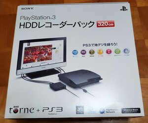 SONY PlayStation3 HDDレコーダーパック 320GB torne トルネ ソフト コントローラーセット 起動確認済み