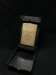 D986★ZIPPO ジッポ オイルライター ゴールド 1993年11月製造 箱付き 火花 着火OK