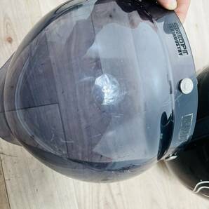開閉式バブルシールド スモールジェットヘルメット フリー(57-60cm) ・SG規格取得(全排気量適合)PSCマーク ・開閉シールド 2枚付きの画像5