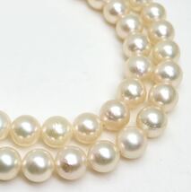 ●アコヤ本真珠ネックレス●d 21.0g 44cm 6.0-6.5mm珠 パール pearl necklaces silver ジュエリー DC0/EA0_画像4