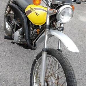 カワサキ KE125 KS125 2スト 75年 当時物 実働 希少 125TR TR KS KE KM AT TS トレールボス ボブキャット バイソンの画像3