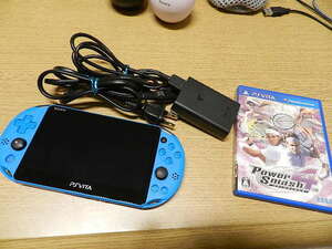 ☆ Play Station Vita Wi-Fi PCH-2000シリーズ ブルー系 ※良好品 動作品 おまけ付き