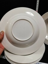 S12201.【美品】 ホワイト　スープ皿　パスタ皿　サラダボウル　6枚セット 食器 /80_画像4