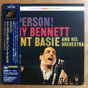 【紙ジャケ 新品同様】◆トニー・ベネット《In Person - Tony Bennett & Count Basie Orc.》◆国内盤 送料185円